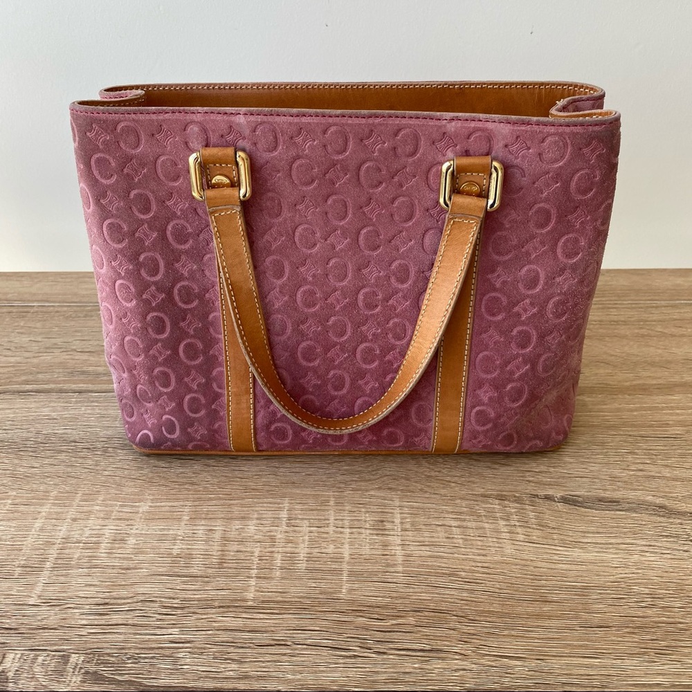 Celine pink suede bag